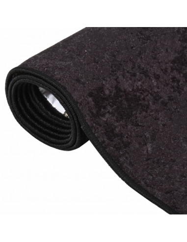 Tappeto Lavabile Antracite 120x170 cm Antiscivolo