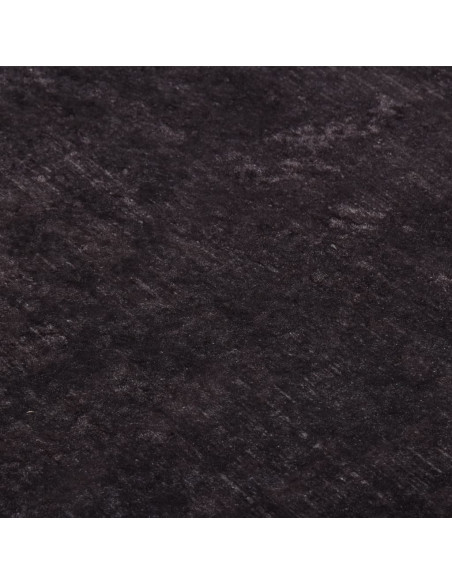 Tappeto Lavabile Nero e Oro 150x230 cm Antiscivolo