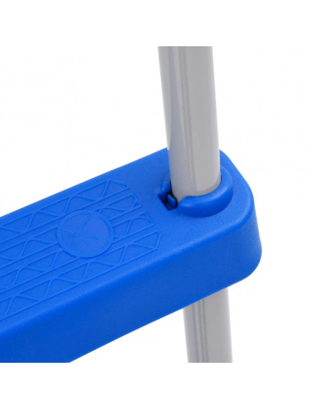 Scaletta per Piscina Fuori Terra 84 cm in Acciaio e Plastica