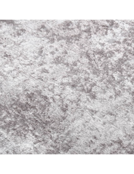 Tappeto Lavabile Grigio e Oro 150x230 cm Antiscivolo