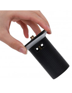 Scarico a Pressione con Funzione Troppopieno Nero 6,4x6,4x9,1cm