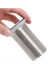 Scarico a Pressione Senza Troppopieno Cromo 6,4x6,4x9,1cm