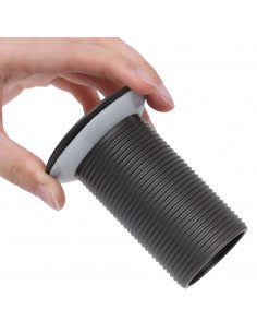 Scarico a Pressione Senza Troppopieno Grigio 6,4x6,4x9,1 cm