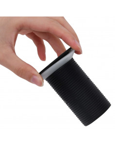 Scarico a Pressione senza Troppopieno Nero 6,4x6,4x9,1 cm