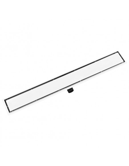 Scarico Doccia 2-in-1 con Copertura 103x14 cm in Acciaio Inox