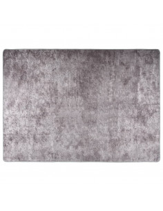 Tappeto Lavabile Grigio 150x230 cm Antiscivolo