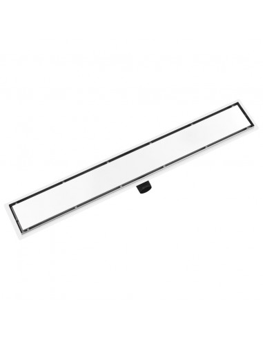 Scarico Doccia 2-in-1 con Copertura 93x14 cm in Acciaio Inox