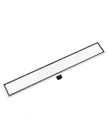 Scarico Doccia 2-in-1 con Copertura 93x14 cm in Acciaio Inox
