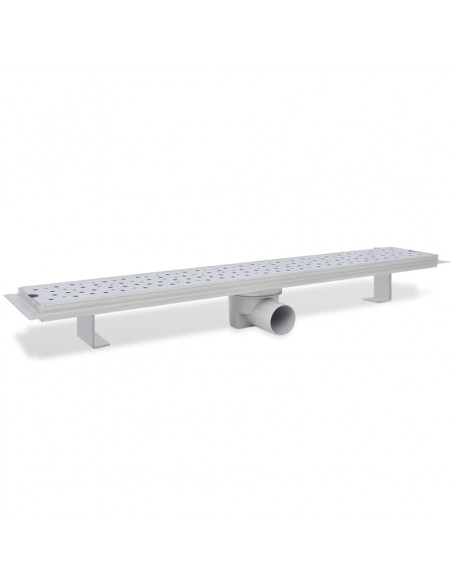 Scarico Doccia Lineare 2 pz Design Bolle 730x140mm Acciaio Inox