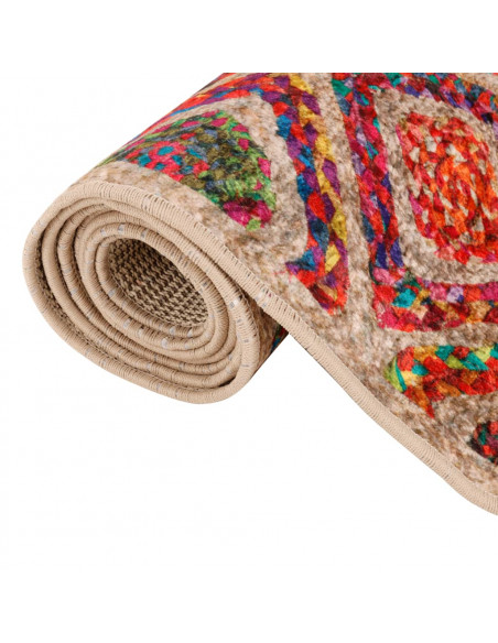 Tappeto Lavabile Multicolore 190x300 cm Antiscivolo