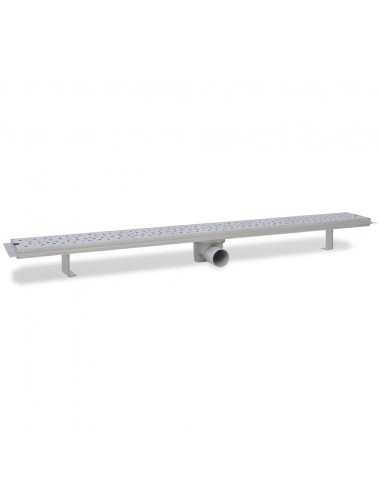 Scarico Doccia Lineare 2pz Design Bolle 1030x140mm Acciaio Inox