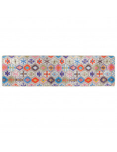 Tappeto Lavabile Multicolore 80x300 cm Antiscivolo