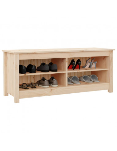 Scarpiera 110x38x45,5 cm in Legno Massello di Pino