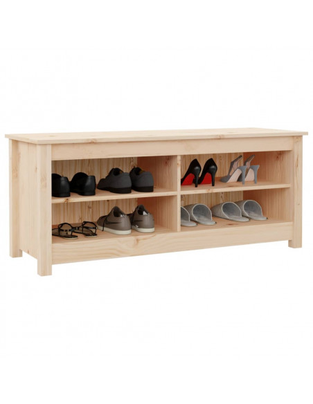 Scarpiera 110x38x45,5 cm in Legno Massello di Pino