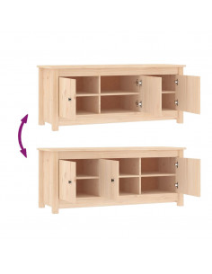 Scarpiera 110x38x45,5 cm in Legno Massello di Pino