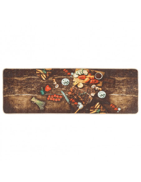 Tappeto da Cucina Multicolore 60x180 cm Lavabile Antiscivolo