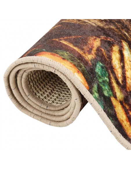 Tappeto da Cucina Multicolore 60x180 cm Lavabile Antiscivolo