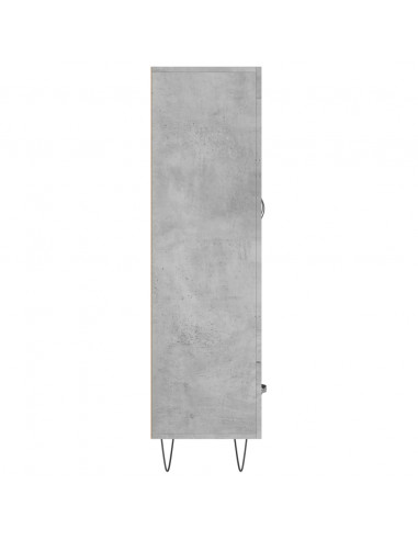 Credenza Grigio Cemento 69,5x31x115 cm in Legno Multistrato