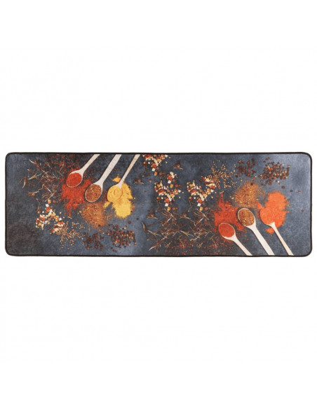 Tappeto da Cucina Multicolore 60x180 cm Lavabile Antiscivolo