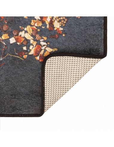 Tappeto da Cucina Multicolore 60x180 cm Lavabile Antiscivolo