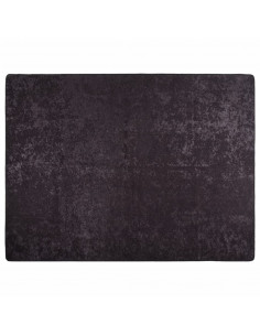 Tappeto Lavabile Antracite 400x300 cm Antiscivolo