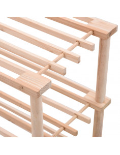 Scarpiera a 3 Livelli in Legno Massello di Abete