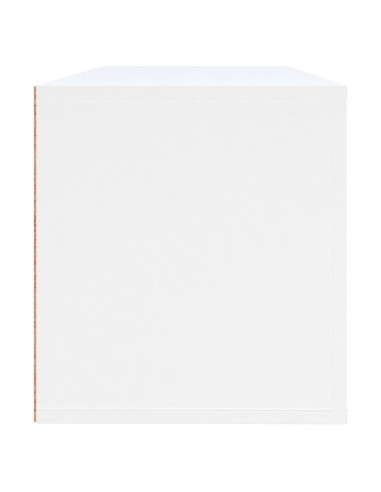 Scarpiera a Muro Bianca 100x35x38 cm in Legno Multistrato