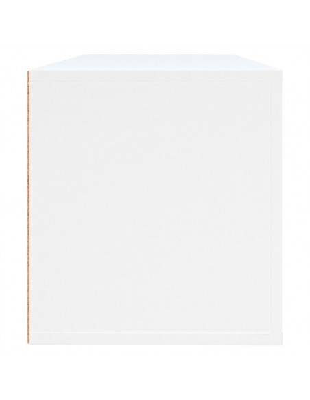 Scarpiera a Muro Bianca 100x35x38 cm in Legno Multistrato