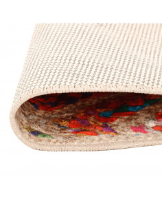 Tappeto Lavabile Multicolore Ø 120 cm Antiscivolo 2