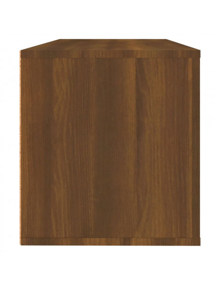 Scarpiera a Muro Rovere Marrone100x35x38cm in Legno Multistrato