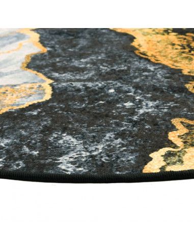 Tappeto Lavabile Multicolore Ø 120 cm Antiscivolo