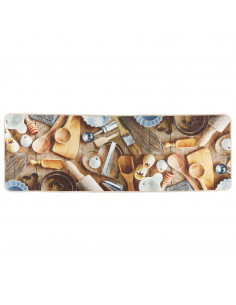 Tappeto da Cucina Multicolore 60x180 cm Lavabile Antiscivolo