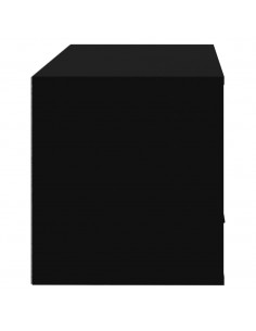 Scarpiera a Parete nero 70x35x38 cm Legno Multistrato