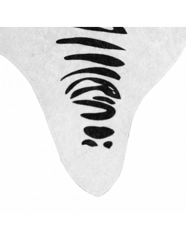 Tappeto Nero Bianco 120x170 Motivo Zebrato Lavabile Antiscivolo