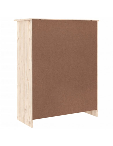 Scarpiera ALTA 77x35x96 cm in Legno Massello di Pino