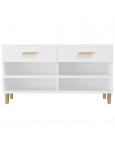 Scarpiera Bianca 102x35x55 cm in Legno Multistrato