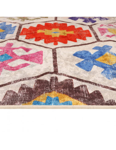 Tappeto Lavabile Multicolore 190x300 cm Antiscivolo