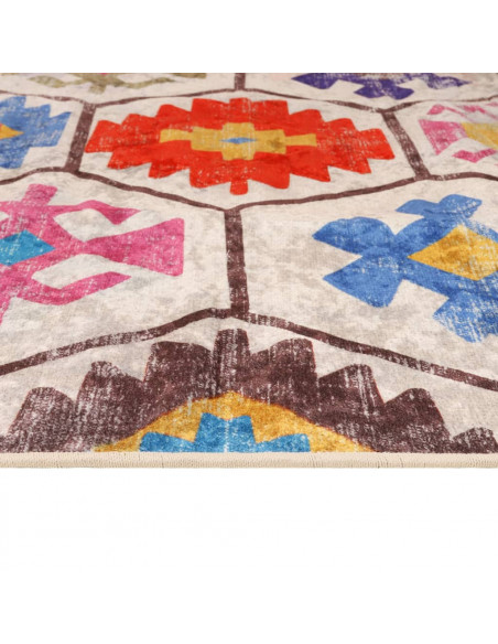 Tappeto Lavabile Multicolore 190x300 cm Antiscivolo