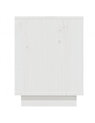 Scarpiera Bianca 110x34x45 cm in Legno Massello di Pino