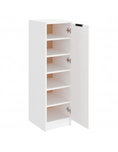 Scarpiera Bianca 30x35x100 cm in Legno Multistrato