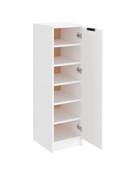 Scarpiera Bianca 30x35x100 cm in Legno Multistrato