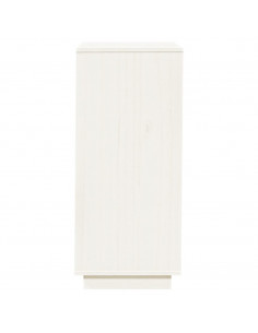 Scarpiera Bianca 35x35x80 cm in Legno Massello di Pino