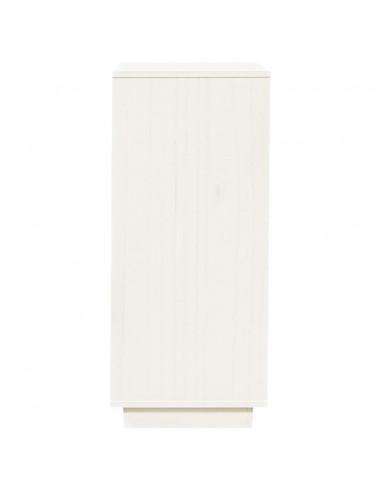 Scarpiera Bianca 35x35x80 cm in Legno Massello di Pino