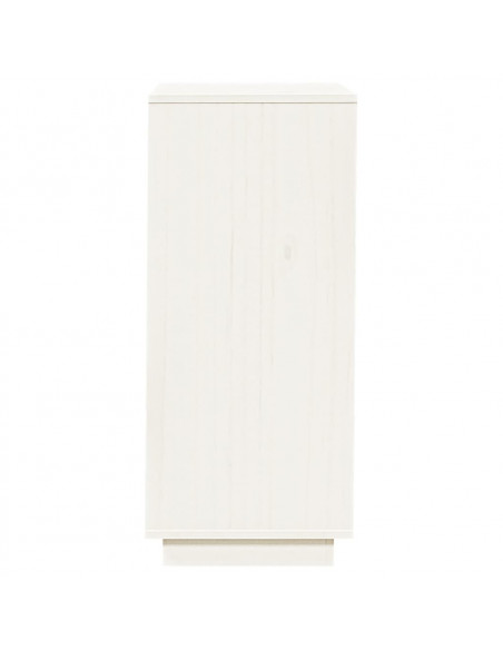 Scarpiera Bianca 35x35x80 cm in Legno Massello di Pino