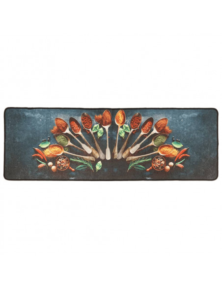 Tappeto da Cucina Multicolore 60x180 cm Lavabile Antiscivolo