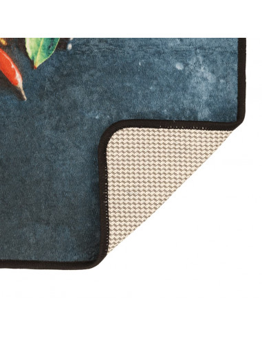 Tappeto da Cucina Multicolore 60x180 cm Lavabile Antiscivolo