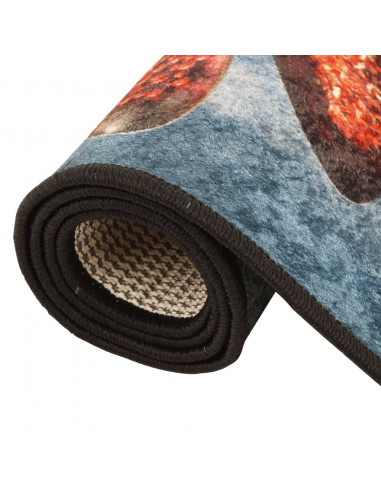 Tappeto da Cucina Multicolore 60x180 cm Lavabile Antiscivolo