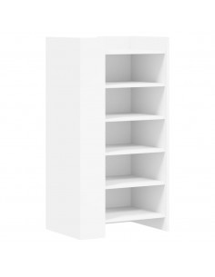 Scarpiera Bianca 52x37,5x100 cm in Legno Multistrato