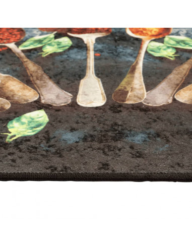 Tappeto da Cucina Multicolore 60x180 cm Lavabile Antiscivolo