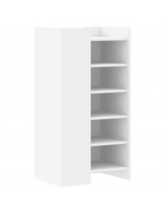 Scarpiera Bianca 52x37,5x100 cm in Legno Multistrato
